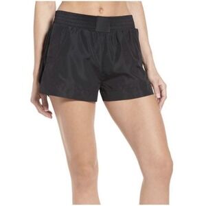 IVY PARK Black Side Mesh Panel. High Waisted Active Lounge Shorts.Sz S